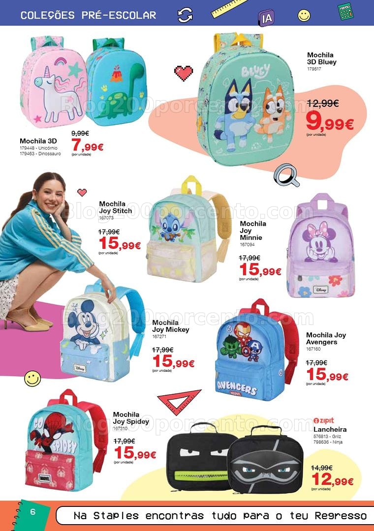 Antevisão Folheto STAPLES Regresso às Aulas Promoções de 17 agosto a 30 setembro